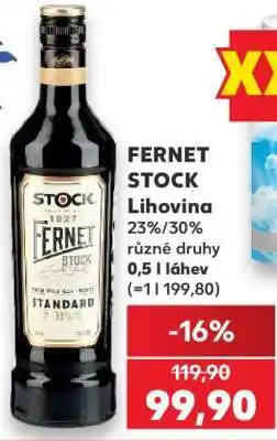 Kaufland Fernet Stock nabídka