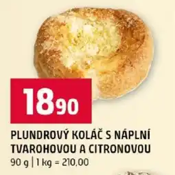 Terno Plundrový koláč s náplní tvarořovou a citronovou nabídka