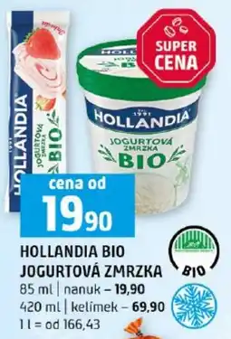 Terno Hollandia bio jogurtová zmrzka nabídka