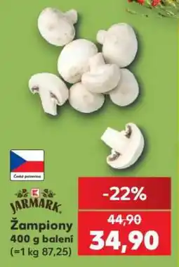 Kaufland Žampiony 400 g balení nabídka