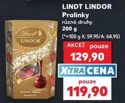 Kaufland Lindt Lindor Pralinky nabídka