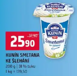 Terno Kunín smetana ke šlehání nabídka
