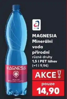 Kaufland MAGNESIA Minerální voda přírodní nabídka