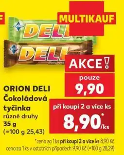 Kaufland ORION DELI Čokoládová tyčinka nabídka