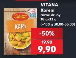 Kaufland Vitana koření nabídka