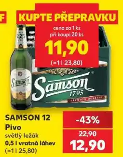 Kaufland SAMSON 12 Pivo nabídka