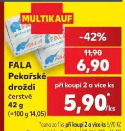 Kaufland FALA Pekařské droždí čerstvé 42 g nabídka
