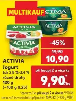 Kaufland Activia jogurt nabídka