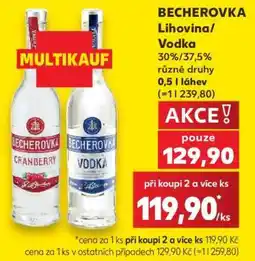 Kaufland BECHEROVKA Lihovina/Vodka nabídka