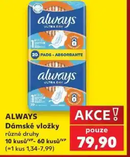 Kaufland Always Dámské vložky nabídka