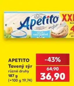 Kaufland Apetito tavený sýr nabídka