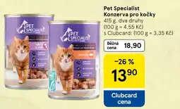 Tesco Pet Specialist konzerva pro kočky nabídka