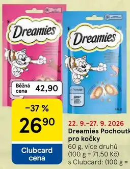 Tesco Dreamies Pochoťky pro kočky nabídka