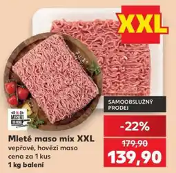 Kaufland Mleté maso mix XXL nabídka