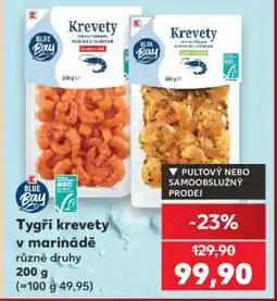 Kaufland Tygří krevety v marinádě nabídka