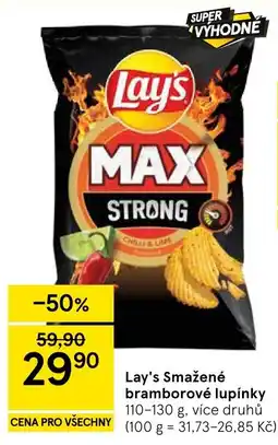 Tesco Lay's Smažené bramborové lupinky nabídka