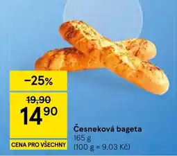 Tesco Česneková bageta nabídka