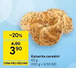 Tesco Kaiserka cereální nabídka