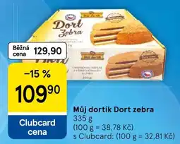 Tesco Můj dortík Dort zebra nabídka