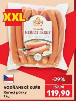 Kaufland VODŇANSKÉ KUŘE Kuřecí párky 1 kg nabídka