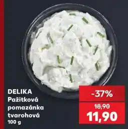 Kaufland DELIKA Pažitková pomazánka tvarohová 100 g nabídka