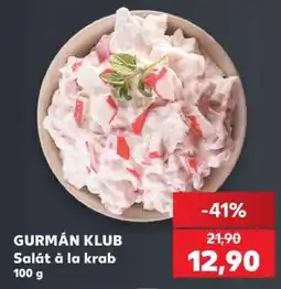 Kaufland GURMÁN KLUB Salát à la krab 100 g nabídka