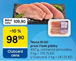 Tesco Tesco Krůtí prsní řízek plátky nabídka