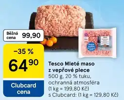 Tesco Tesco Mleté maso z vepřové plece nabídka