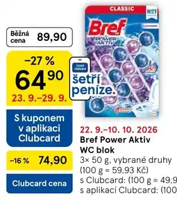 Tesco Bref Power Aktiv WC blok nabídka