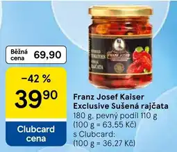 Tesco Franz Josef Kaiser Exclusive Sušená rajčata nabídka