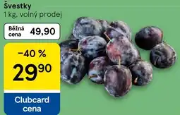 Tesco Švestky nabídka