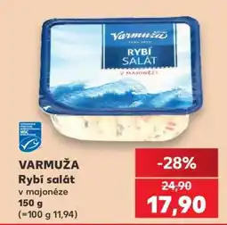Kaufland Varmuža Rybí salát v majonéze nabídka