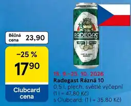 Tesco Radegast Rázná 10 nabídka