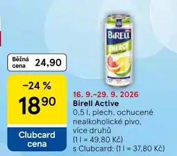Tesco Birell Active nabídka