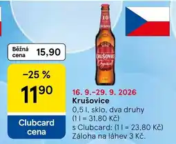 Tesco Krušovice nabídka