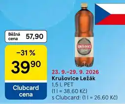 Tesco Krušovice Ležák nabídka