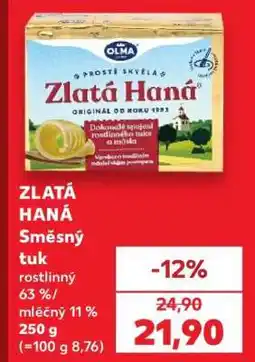 Kaufland ZLATÁ HANÁ Směsný tuk nabídka
