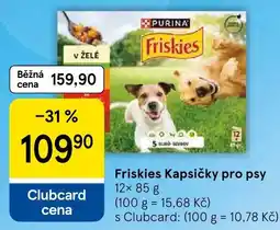 Tesco Friskies kapsičky pro psy nabídka