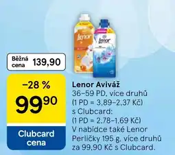 Tesco Lenor Aviváž nabídka