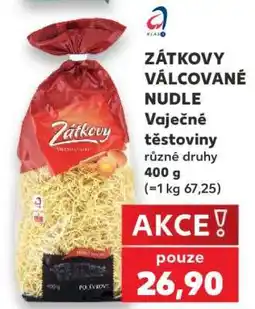 Kaufland ZÁTKOVY VÁLCOVANÉ NUDLE nabídka