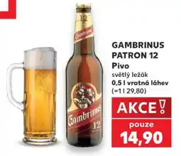 Kaufland Gambrinus Patron 12 nabídka