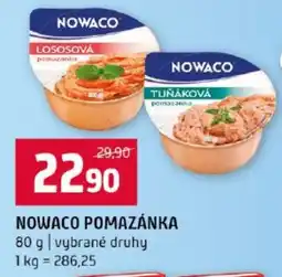 Terno Nowaco pomazánka nabídka