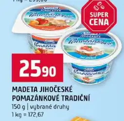 Terno Madeta jihočeské pomazánkové tradiční nabídka