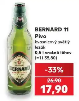 Kaufland BERNARD 11 Pivo nabídka