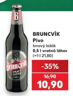 Kaufland BRUNCVÍK Pivo nabídka