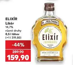Kaufland ELIXÍR Likér nabídka