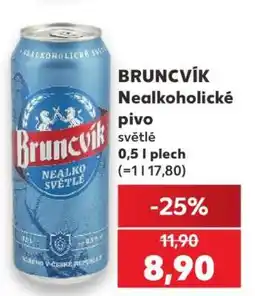 Kaufland BRUNCVÍK Nealkoholické pivo nabídka