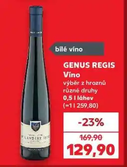 Kaufland GENUS REGIS Víno nabídka
