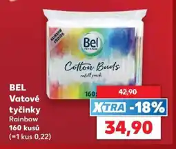 Kaufland BEL Vatové tyčinky Rainbow 160 kusů nabídka
