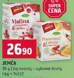 Terno Jemča čaj ovocný – vybrané druhy nabídka